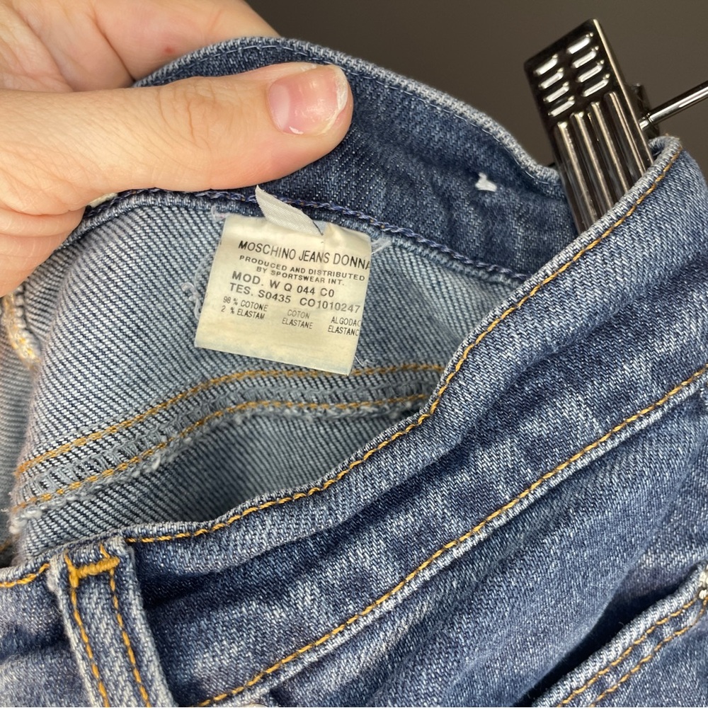 Vintage Moschino Donna Jeans - women’s Mid Rise Bootcut - Size 27 - Picture 11 of 12